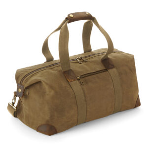 Heritage waxed canvas holdall